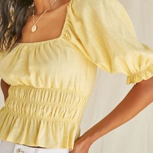 Yellow blouse NWOT